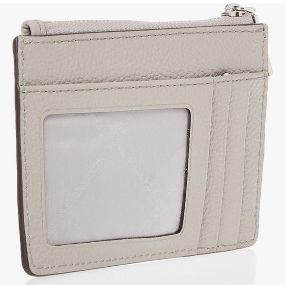MICHAEL Michael Kors Small Coin Purse Pearl Grey Keychain New with Tag MSRP $98 - Picture 4 of 7